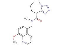 N-[(8-methoxyquinolin-5-yl)methyl]-N-methyl-6,7,8,9-tetrahydro-5H-tetrazolo[1,5-a]azepine-9-carboxamide