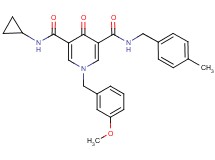 N-cyclopropyl-1-(3-methoxybenzyl)-N'-(4-methylbenzyl)-4-oxo-1,4-dihydro-3,5-pyridinedicarboxamide
