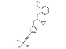 4-(5-{[cyclopropyl(2-methoxybenzyl)amino]methyl}-2-thienyl)-2-methylbut-3-yn-2-ol