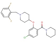 4-[5-chloro-2-(1-piperidinylcarbonyl)phenoxy]-1-(2,6-difluorobenzyl)piperidine
