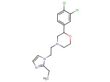 2-(3,4-dichlorophenyl)-4-[2-(2-ethyl-1H-imidazol-1-yl)ethyl]morpholine
