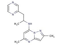 2,5-dimethyl-N-[1-methyl-2-(2-pyrazinyl)ethyl]pyrazolo[1,5-a]pyrimidin-7-amine