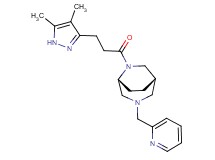 (1S*,5R*)-6-[3-(4,5-dimethyl-1H-pyrazol-3-yl)propanoyl]-3-(2-pyridinylmethyl)-3,6-diazabicyclo[3.2.2]nonane