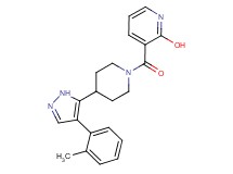 3-({4-[4-(2-methylphenyl)-1H-pyrazol-5-yl]piperidin-1-yl}carbonyl)pyridin-2-ol