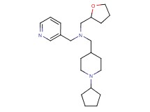 1-(1-cyclopentyl-4-piperidinyl)-N-(3-pyridinylmethyl)-N-(tetrahydro-2-furanylmethyl)methanamine