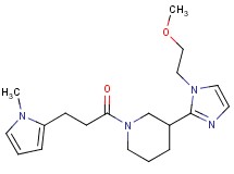 3-[1-(2-methoxyethyl)-1H-imidazol-2-yl]-1-[3-(1-methyl-1H-pyrrol-2-yl)propanoyl]piperidine