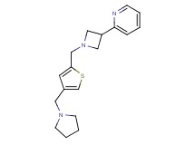 2-(1-{[4-(1-pyrrolidinylmethyl)-2-thienyl]methyl}-3-azetidinyl)pyridine