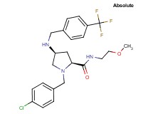 (4S)-1-(4-chlorobenzyl)-N-(2-methoxyethyl)-4-{[4-(trifluoromethyl)benzyl]amino}-L-prolinamide