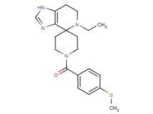 5-ethyl-1'-[4-(methylthio)benzoyl]-1,5,6,7-tetrahydrospiro[imidazo[4,5-c]pyridine-4,4'-piperidine]