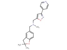 1-(2,2-dimethyl-2,3-dihydro-1-benzofuran-5-yl)-N-methyl-N-[(3-pyridin-4-ylisoxazol-5-yl)methyl]methanamine