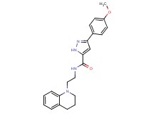 N-[2-(3,4-dihydro-1(2H)-quinolinyl)ethyl]-3-(4-methoxyphenyl)-1H-pyrazole-5-carboxamide