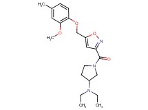 N,N-diethyl-1-({5-[(2-methoxy-4-methylphenoxy)methyl]-3-isoxazolyl}carbonyl)-3-pyrrolidinamine