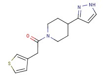 4-(1H-pyrazol-3-yl)-1-(3-thienylacetyl)piperidine