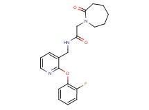 N-{[2-(2-fluorophenoxy)pyridin-3-yl]methyl}-2-(2-oxoazepan-1-yl)acetamide