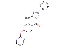 2-({1-[(5-methyl-2-phenyl-1H-imidazol-4-yl)carbonyl]piperidin-4-yl}oxy)pyrimidine