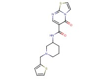 5-oxo-N-[1-(2-thienylmethyl)piperidin-3-yl]-5H-[1,3]thiazolo[3,2-a]pyrimidine-6-carboxamide