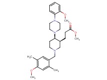 methyl 3-{(3S*,4R*)-1-(4-methoxy-2,5-dimethylbenzyl)-4-[4-(2-methoxyphenyl)-1-piperazinyl]-3-piperidinyl}propanoate