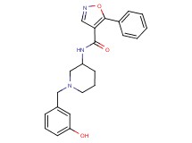 N-[1-(3-hydroxybenzyl)piperidin-3-yl]-5-phenylisoxazole-4-carboxamide