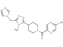 5-({4-[5-(1H-imidazol-1-ylmethyl)-4-methyl-4H-1,2,4-triazol-3-yl]piperidin-1-yl}carbonyl)pyrazin-2-ol