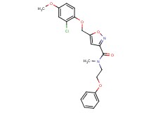 5-[(2-chloro-4-methoxyphenoxy)methyl]-N-methyl-N-(2-phenoxyethyl)-3-isoxazolecarboxamide