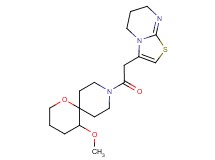 9-(6,7-dihydro-5H-[1,3]thiazolo[3,2-a]pyrimidin-3-ylacetyl)-5-methoxy-1-oxa-9-azaspiro[5.5]undecane