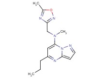 N-methyl-N-[(5-methyl-1,2,4-oxadiazol-3-yl)methyl]-5-propylpyrazolo[1,5-a]pyrimidin-7-amine