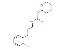 N-[3-(2-fluorophenyl)propyl]-2-morpholin-3-ylacetamide