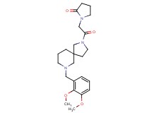 1-{2-[7-(2,3-dimethoxybenzyl)-2,7-diazaspiro[4.5]dec-2-yl]-2-oxoethyl}-2-pyrrolidinone
