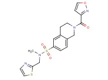 2-(isoxazol-3-ylcarbonyl)-N-methyl-N-(1,3-thiazol-2-ylmethyl)-1,2,3,4-tetrahydroisoquinoline-6-sulfonamide