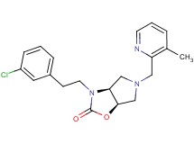 (3aS*,6aR*)-3-[2-(3-chlorophenyl)ethyl]-5-[(3-methylpyridin-2-yl)methyl]hexahydro-2H-pyrrolo[3,4-d][1,3]oxazol-2-one