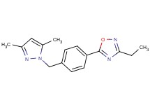 5-{4-[(3,5-dimethyl-1H-pyrazol-1-yl)methyl]phenyl}-3-ethyl-1,2,4-oxadiazole