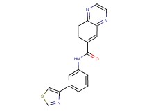 N-[3-(1,3-thiazol-4-yl)phenyl]-6-quinoxalinecarboxamide
