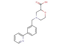 4-[3-(2-pyridinyl)benzyl]-2-morpholinecarboxylic acid