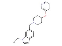 1-ethyl-6-{[4-(pyridin-3-yloxy)piperidin-1-yl]methyl}-1H-indole