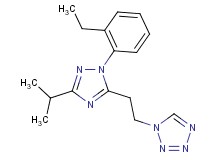 1-{2-[1-(2-ethylphenyl)-3-isopropyl-1H-1,2,4-triazol-5-yl]ethyl}-1H-tetrazole