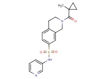 2-[(1-methylcyclopropyl)carbonyl]-N-pyridin-3-yl-1,2,3,4-tetrahydroisoquinoline-7-sulfonamide