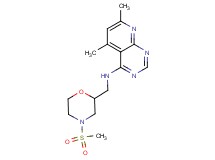 5,7-dimethyl-N-{[4-(methylsulfonyl)morpholin-2-yl]methyl}pyrido[2,3-d]pyrimidin-4-amine