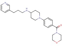1-[4-(4-morpholinylcarbonyl)phenyl]-N-[3-(3-pyridinyl)propyl]-4-piperidinamine