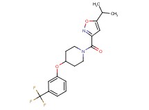 1-[(5-isopropyl-3-isoxazolyl)carbonyl]-4-[3-(trifluoromethyl)phenoxy]piperidine