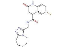 6-fluoro-2-oxo-N-(6,7,8,9-tetrahydro-5H-[1,2,4]triazolo[4,3-a]azepin-3-ylmethyl)-1,2,3,4-tetrahydro-4-quinolinecarboxamide