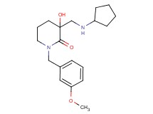 3-[(cyclopentylamino)methyl]-3-hydroxy-1-(3-methoxybenzyl)-2-piperidinone