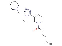 1-hexanoyl-3-[4-methyl-5-(piperidin-1-ylmethyl)-4H-1,2,4-triazol-3-yl]piperidine