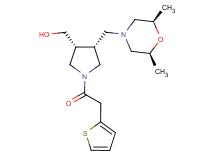 [(3R*,4R*)-4-{[(2R*,6S*)-2,6-dimethyl-4-morpholinyl]methyl}-1-(2-thienylacetyl)-3-pyrrolidinyl]methanol