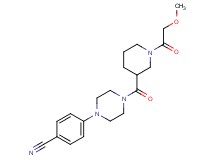 4-(4-{[1-(methoxyacetyl)-3-piperidinyl]carbonyl}-1-piperazinyl)benzonitrile