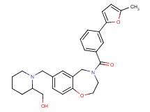 [1-({4-[3-(5-methyl-2-furyl)benzoyl]-2,3,4,5-tetrahydro-1,4-benzoxazepin-7-yl}methyl)-2-piperidinyl]methanol