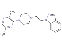 1-{2-[4-(3,6-dimethyl-2-pyrazinyl)-1-piperazinyl]ethyl}-1H-indazole bis(trifluoroacetate)