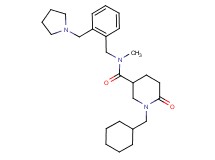 1-(cyclohexylmethyl)-N-methyl-6-oxo-N-[2-(1-pyrrolidinylmethyl)benzyl]-3-piperidinecarboxamide