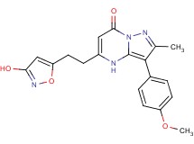 5-[2-(3-hydroxyisoxazol-5-yl)ethyl]-3-(4-methoxyphenyl)-2-methylpyrazolo[1,5-a]pyrimidin-7(4H)-one