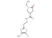 N-[2-(5-chloro-4-methyl-1,3-thiazol-2-yl)ethyl]-1-ethyl-5-oxo-3-pyrrolidinecarboxamide