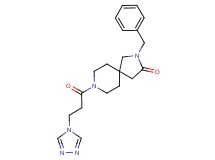 2-benzyl-8-[3-(4H-1,2,4-triazol-4-yl)propanoyl]-2,8-diazaspiro[4.5]decan-3-one